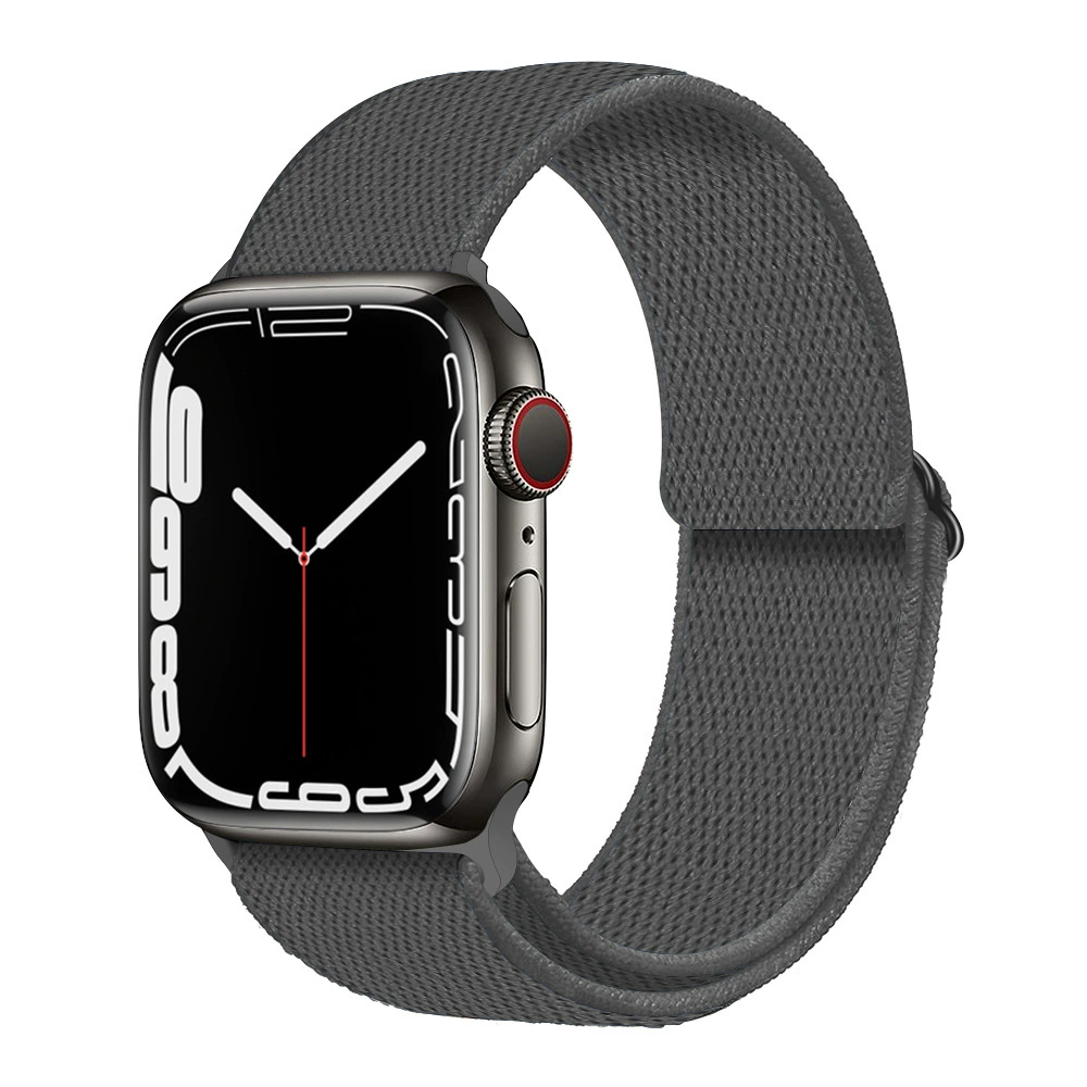 Ремешок для часов (Apple) для Apple Watch 5/6/7/8/SE, эластичный нейлоновый, пластиковый разъём, мультиразмер