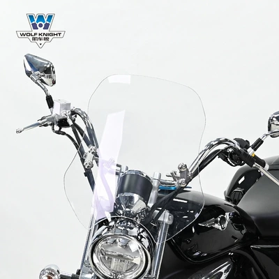 Muscle car Wolf suitable Motorcycle front windshield - transparent-height-45cm