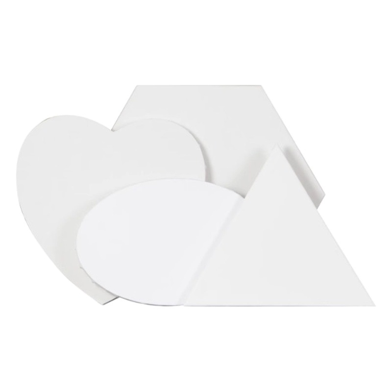 Oil Painting Frame Pure Cotton Linen Acrylic Painting Frame Oil Painting Canvas Board Heart-Shaped Oval Canvas Triangle