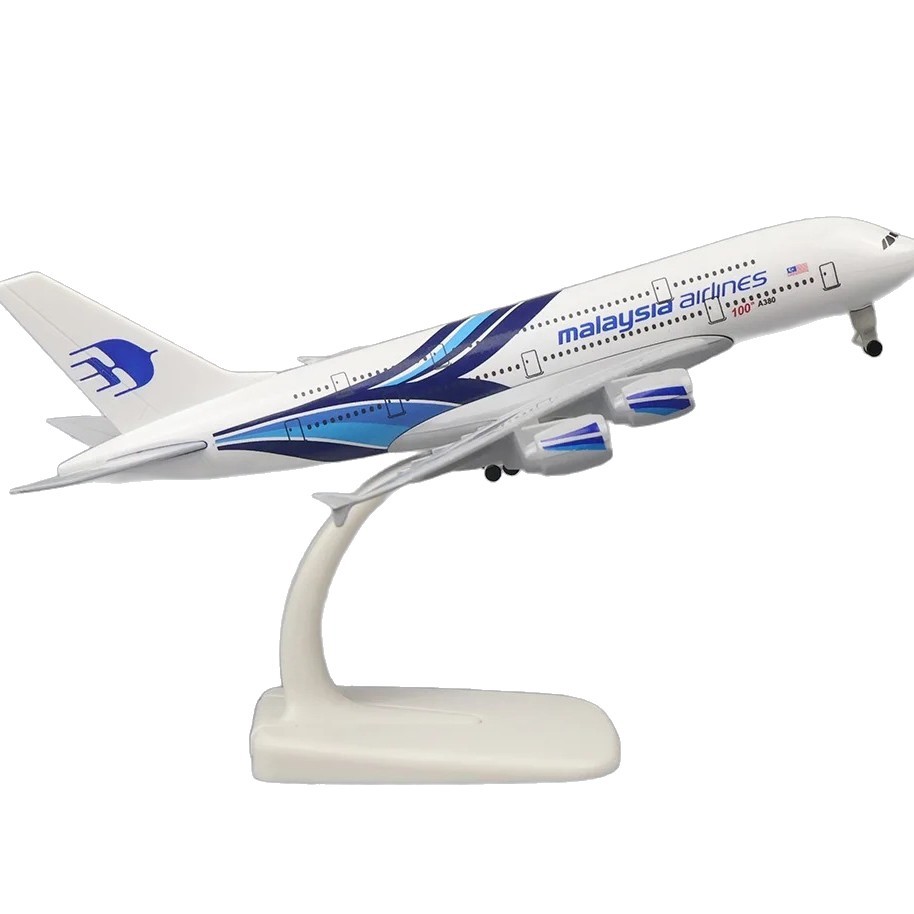 Modelo de avión de aleación de varios tamaños a380 Modelo de avión Airbus A380 Adornos de aviones de pasajeros Ventas de fábrica Productos calientes nacionales y extranjeros