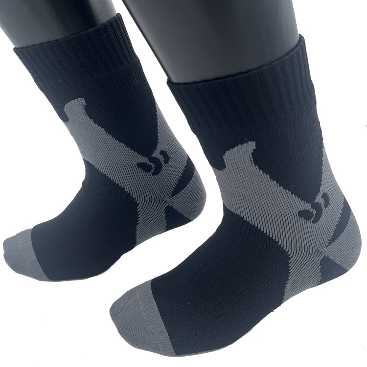 户外防水袜秋冬男女滑雪保暖透气运动登山长筒涉水远足中筒袜子