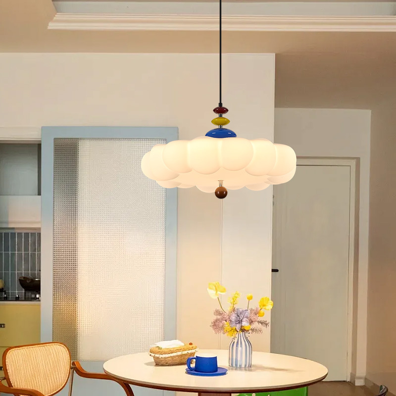 Luz de techo del dormitorio Memphis nubes luz de techo crema viento creativo sentido avanzado dormitorio de niños luminarias 461L