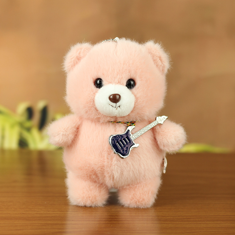 Cute en línea Teddy Bear juguetes de peluche osos colgantes muñecas llaveros muñecas lindos llaveros colgantes pequeños image 7