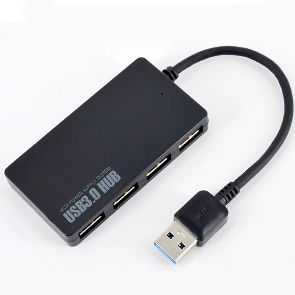 USB3.0 многопортовый хаб-разветвитель, док-станция расширения 1→4 для ноутбука