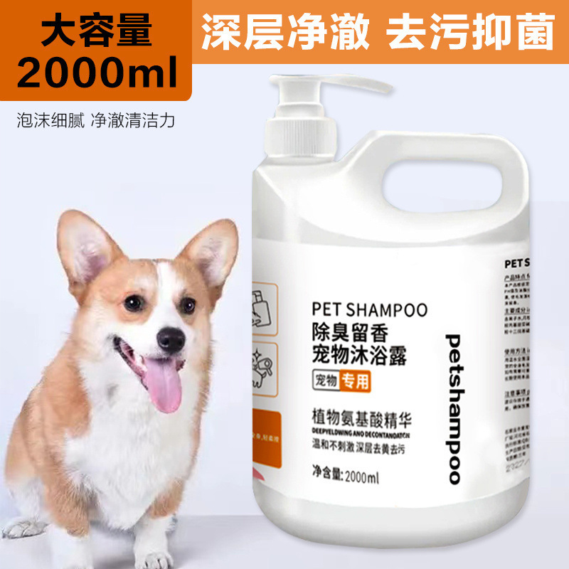 狗狗大桶沐浴露杀菌除螨除虫止痒留香泰迪比熊金毛专用洗澡香波|undefined