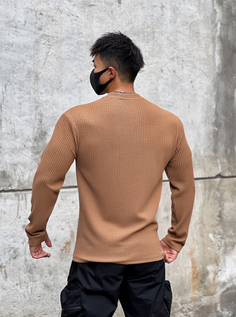 Men's Long Sleeve Workout Shirt Casual Gym Tee American Style Loose Fit Breathable Athletic Top for Basketball Running And Training_viptrois.com