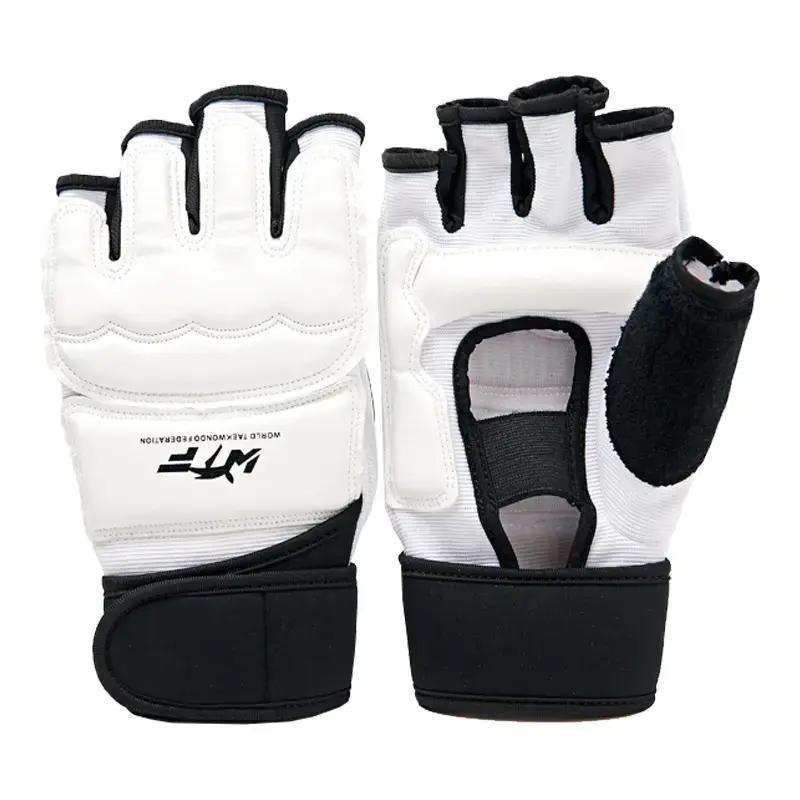 Taekwondo gloves, half-finger boxing gloves, children's sanda gloves, unisex punching bag gloves, martial arts gloves, taekwondo hand and foot protectors