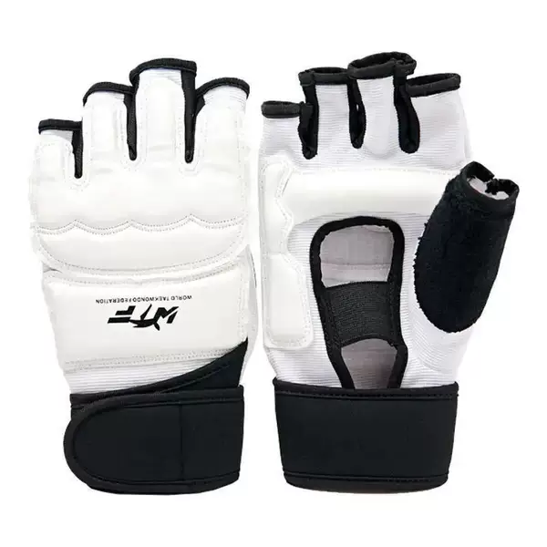 Taekwondo gloves, half-finger boxing gloves, children's sanda gloves, unisex punching bag gloves, martial arts gloves, taekwondo hand and foot protectors