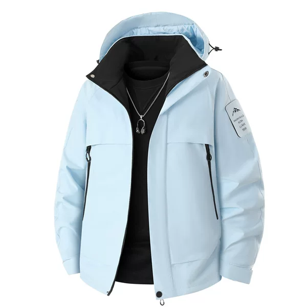 New autumn and winter graphene upgraded windproof, waterproof, and warm cotton jacket for outdoor use, detachable, thickened cotton coat for couples