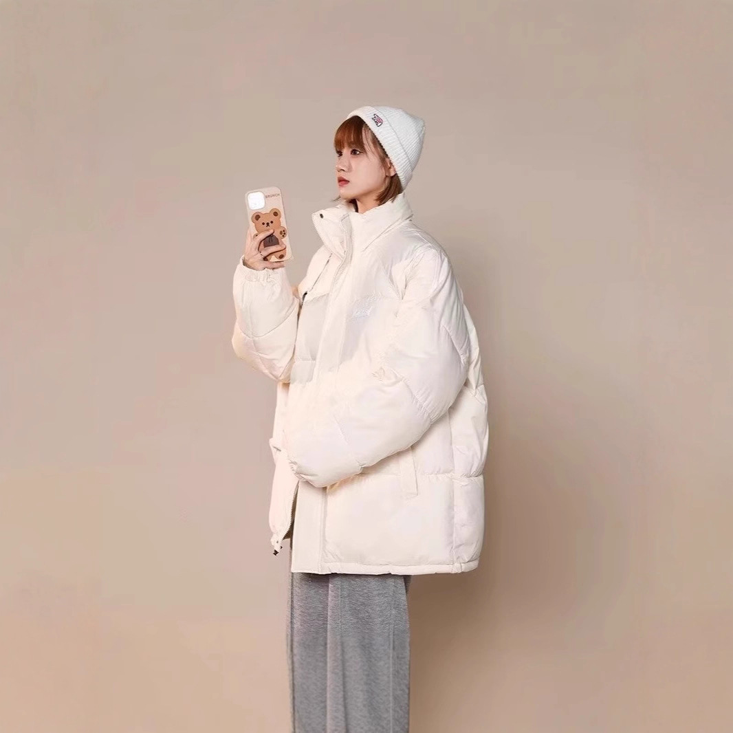 Capa de algodón para hombres y mujeres en invierno de 2025 gran tamaño suelto coreano de cuello grueso chaqueta de algodón frío chaqueta de algodón