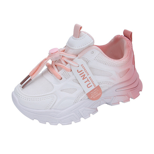 Children's sports shoes, new girls', uncles', breathable mesh, middle and large children's casual versatile boys' running shoes
