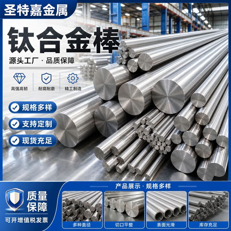 Industrial-Grade Tc4 Titanium Rods for Aviation, Complete Range of Specifications, Corrosion-Resistant and High-Strength, Manufacturer Wholesale Titanium Alloy