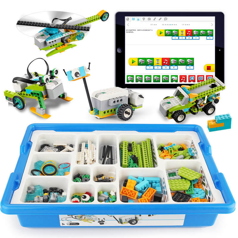 Compatible with Lego wedo2.0 Compatible Programming Programmable Robot Assembled Building Blocks Toy Education Courseware 45300