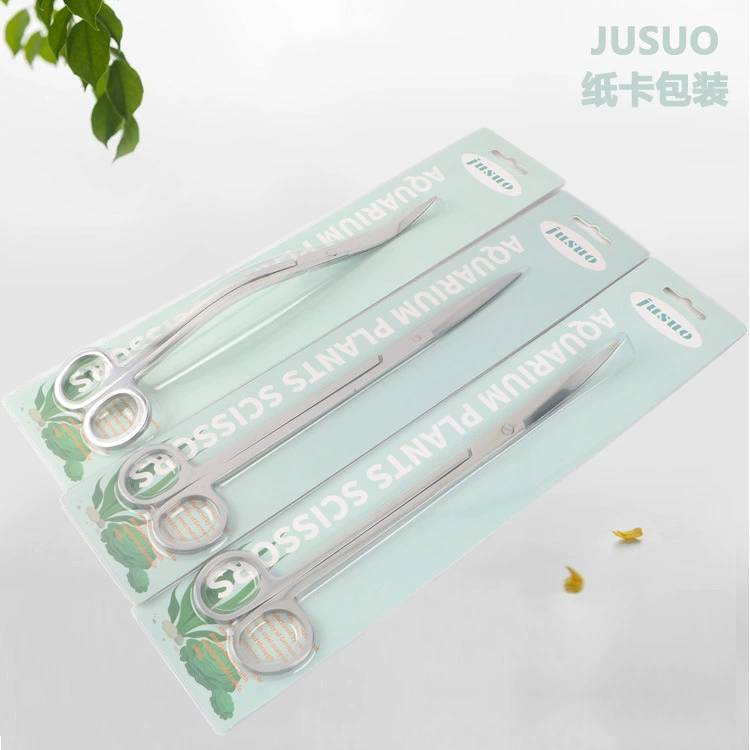 Jiusuo бумажная карта Упаковка водяная трава ножницы плоский песок устройство водяная трава ножницы водяная трава Пинцет водяная Трава Аквариум Ландшафтный инструмент