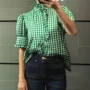 新款春夏显瘦格子衬衫