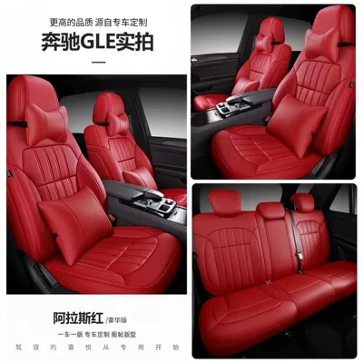covers with full cushion coverage, Modelə uyğun (Original) oturacaq örtükləri - alas-red-deluxe-edition-five-seater-nappa-leather-full-coverage-for-front-and-rear-rows