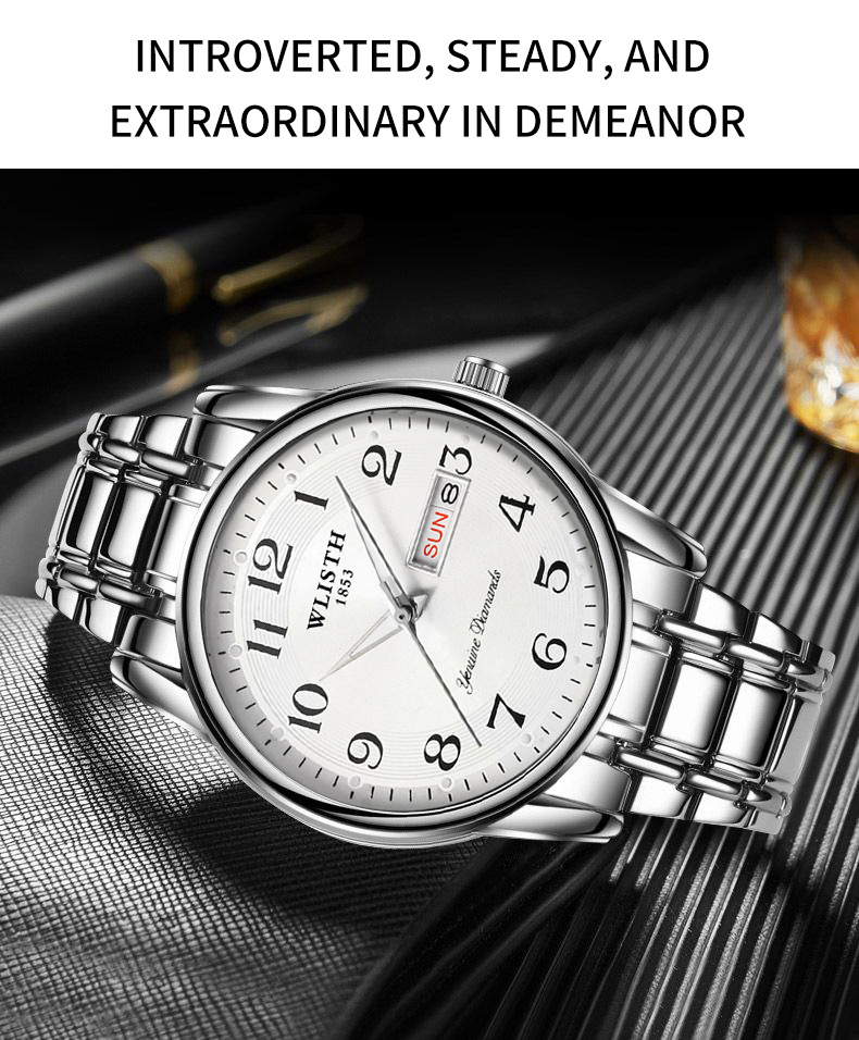 WLISTH men's watch, waterproof, digital, calendar