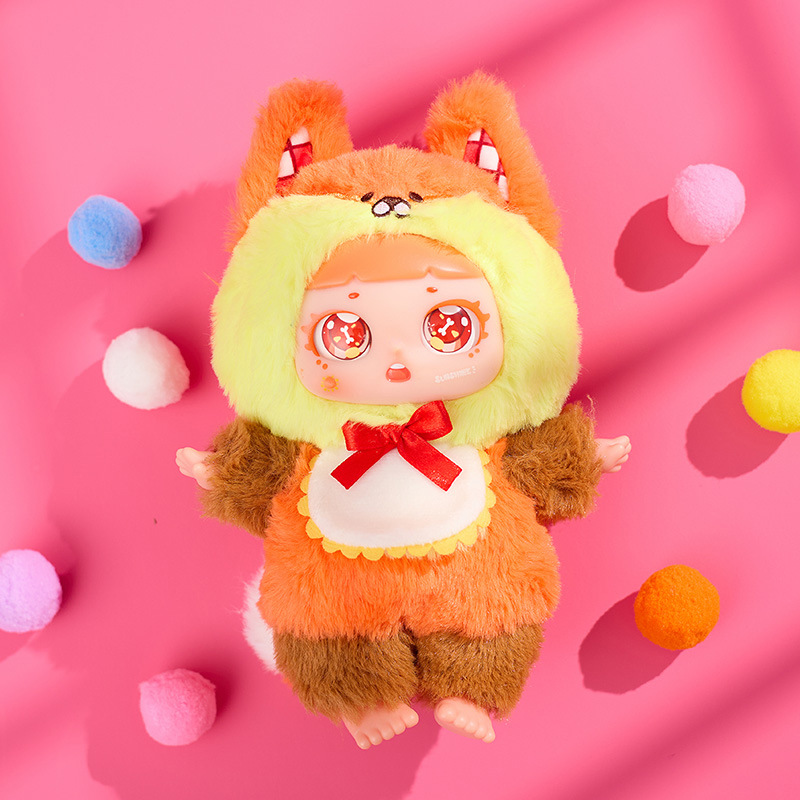 Juego de moda creativa Duduhui Dream Zoo con hebilla colgante caja ciega de felpa corazón de niña decoración de escritorio al por mayor