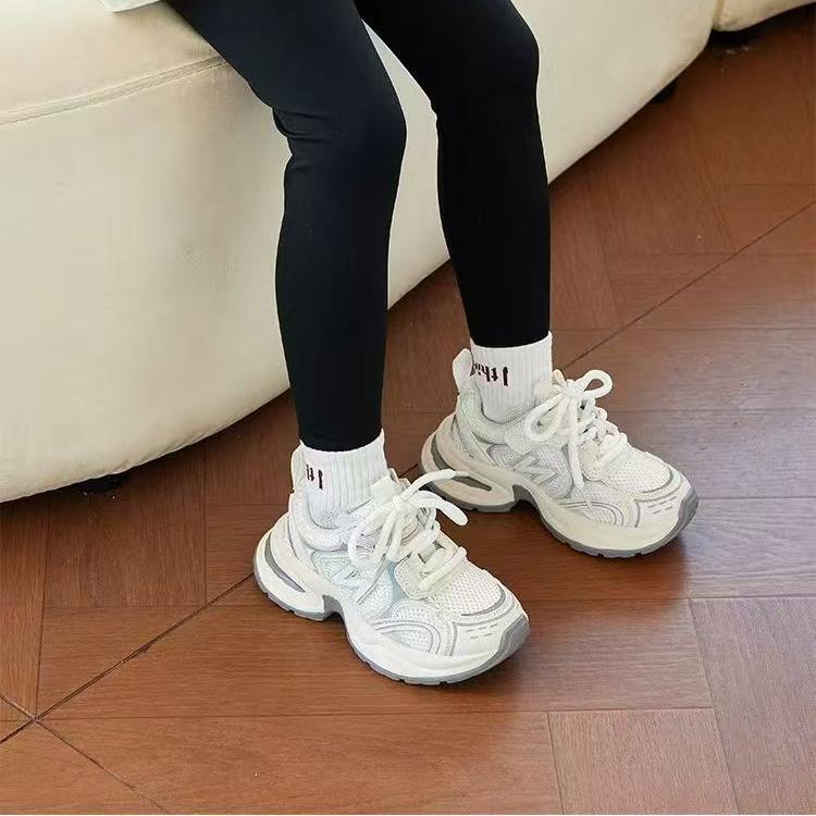 n字女童鞋子儿童运动老爹鞋2025秋季新款中大童男童透气跑步鞋|undefined