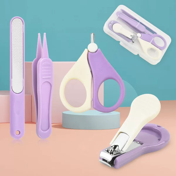 Baby nail care suit baby nail clippers suit children nail file nail scissors nose forceps suit wholesale