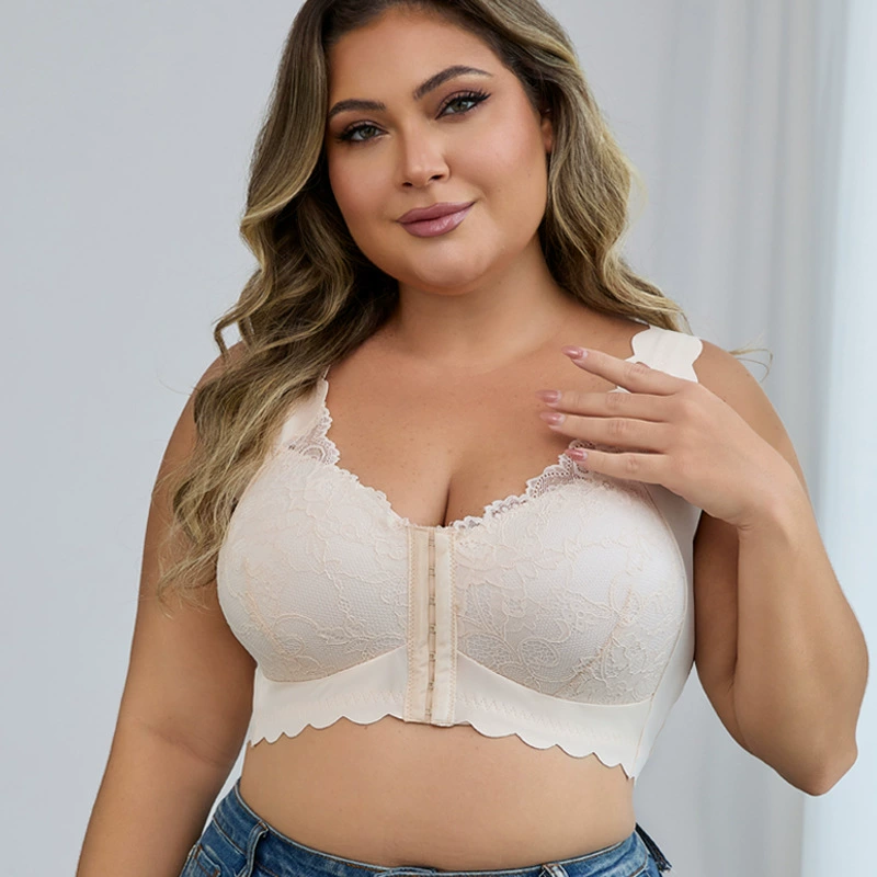 Бюстгальтер push-up Lace, топ без рукавов, нижнее белье, европейский стиль, красивый спина, плюс размер