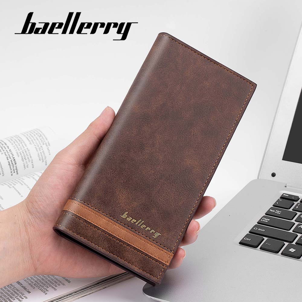 long polyurethane retro universal wallet