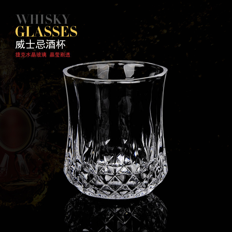 Vaso de vinos de Amazon suministro de vidrio de cristal creativo europeo Vaso de vinos de vinos de whisky de cerveza de bar