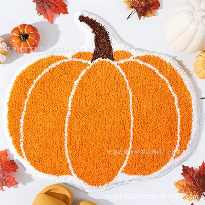 Mat, Avtomobil döşəmə paspasları - pumpkin-3-customized-sizes-are-non-returnable-and-non-exchangeable-contact-customer-service-to-change-the-price