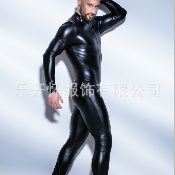 Men's underwear made of patent leather, suit for clubs and parties, European style, tight, halloween 3