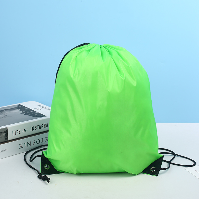 Bolsos de poliéster, mochila de Maratón de baloncesto al aire libre, bolsa de recogida de cuerda de tela de Oxford personalizada