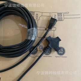 厂家生产J2-15日规胶木插头HVCTFK电源线PSE延长线+日本十字插座