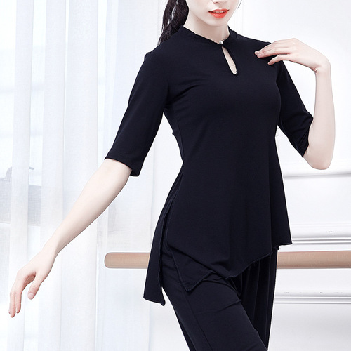 Classical folk dance upper body rhyme test Chinese style modern practice clothes Modal female Tai Chi suit for adults