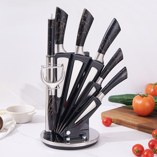 Knife Set Stainless Steel Knife Chef's Knife Fruit Knife Kitchen Knife Household Knife Set with Knife Holder Yangjiang