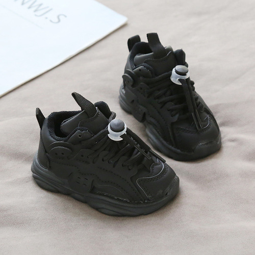 Generation spring and autumn baby toddler shoes 0-3 years old children's sports shoes non-slip men's and women's children's shoes dad's shoes