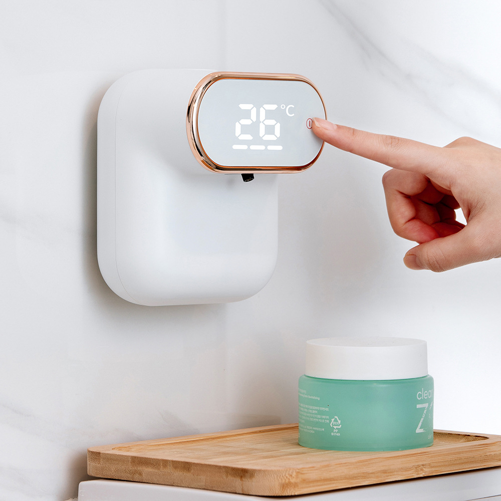 新品自动感应Z611洗手机家用泡沫皂液器小型充电壁挂式智能皂液机