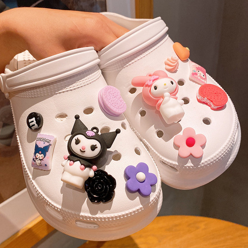 [Yiwu door-to-door delivery] Crocs shoes star Lurina Bell shoe buckles shoe flower decoration ins accessories removable