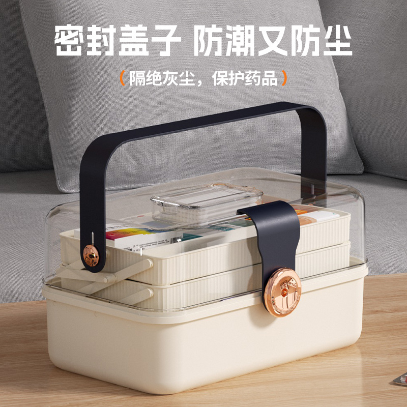 Portable multi-layer folding medical box dustproof and…