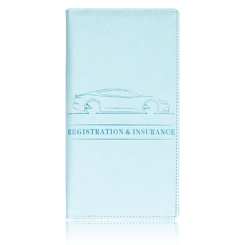 現物自動車保険書類保護カバー車載名刺収納カードバッグpu皮革身分免許証|undefined