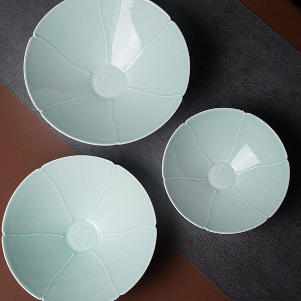 Jingdezhen imitation Song celadon porcelain bucket bowl home noodle…