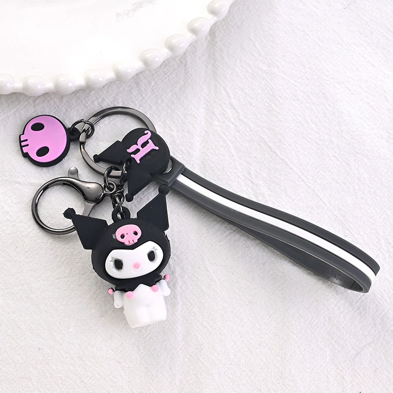 Брелок Sanrio, мультяшная подвеска-минифигурка с ремешком, 5 × 3,5 × 5 см