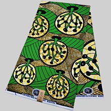 现货非洲全棉蜡染布批发零售Cotton African Wax Fabric6码蜡布