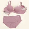 Underwear with letters, wireless bra, bra top for breastfeeding, supporting set, simple and elegant design