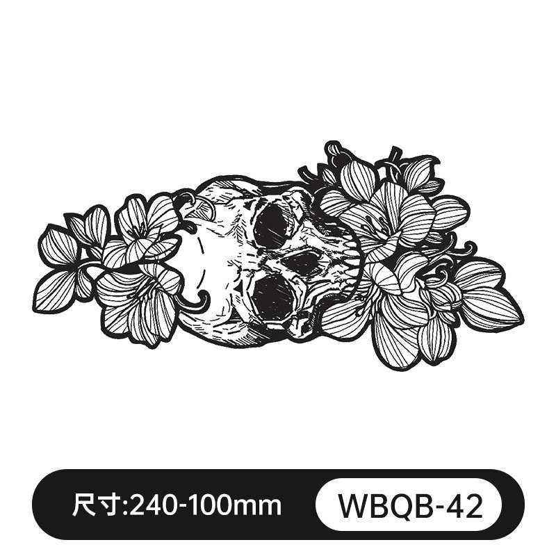ジュースの刺青のシールの草本の半永久防水は光を反射しません。|undefined