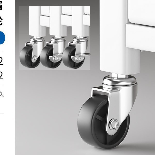 Storage Rack Wheels, Warehouse Shelves, Iron Wheels with Brakes, Iron Storage Racks, Universal Wheels, Trolley Storage Casters