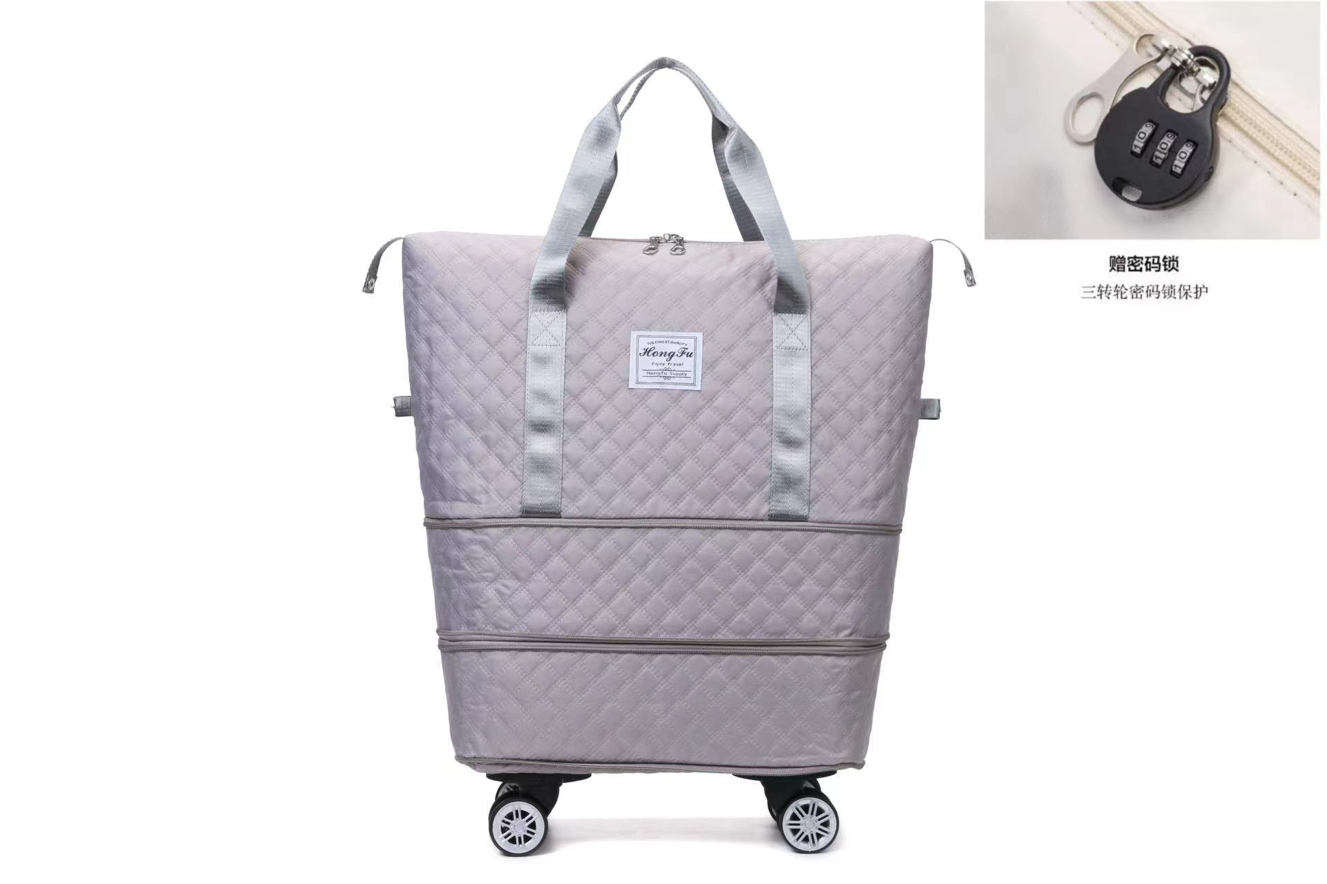 旅行バッグ超大型出産待ち収納乾湿軽便短距離分離フィットネスバッグ刺繍荷物袋プーリー飛行機バッグ