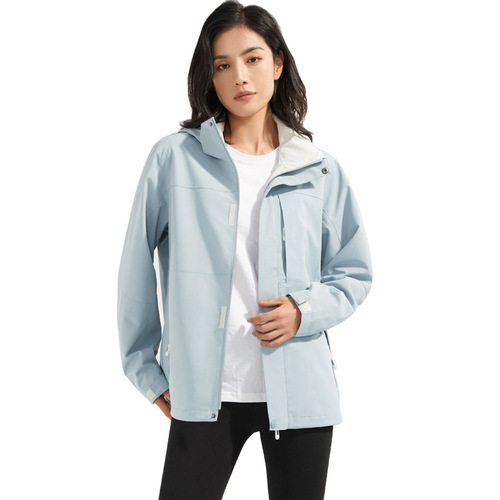 Autumn New Single Layer Jacket Outdoor Men's and Women's Casual Jacket Hiking Couple Hooded Windproof Long Sleeve Group Purchase Customization