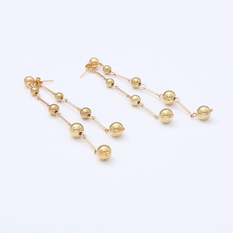 1 Pair Sweet Bell Plastic Plating Women's Drop Earrings display picture 2