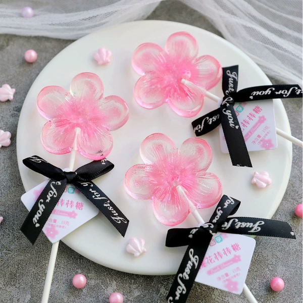 3 Peach Blossom Crystal Lollipops [Trial Pack]