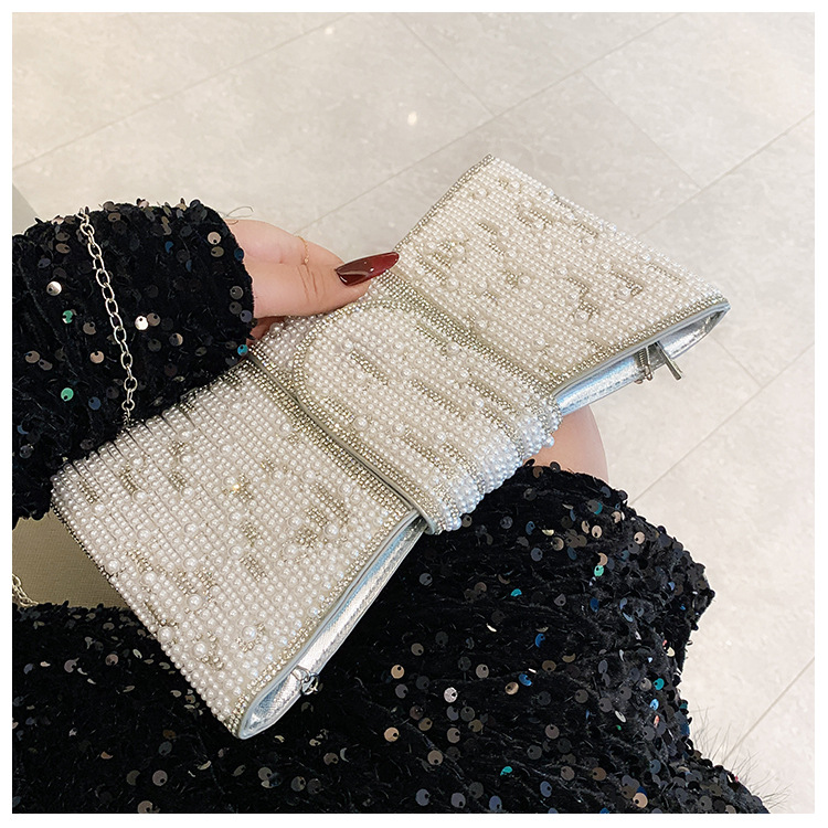 New cross-border European and American retro high-end clutch bag, full diamond single-shoulder crossbody ladies' bag, small bag, socialite dinner bag undefined