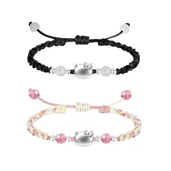 New Kitty Bracelet Hand-Woven High-Value Bracelet Student Birthday Gift for Girlfriend Accessories